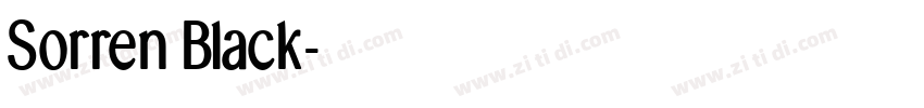 Sorren Black字体转换
